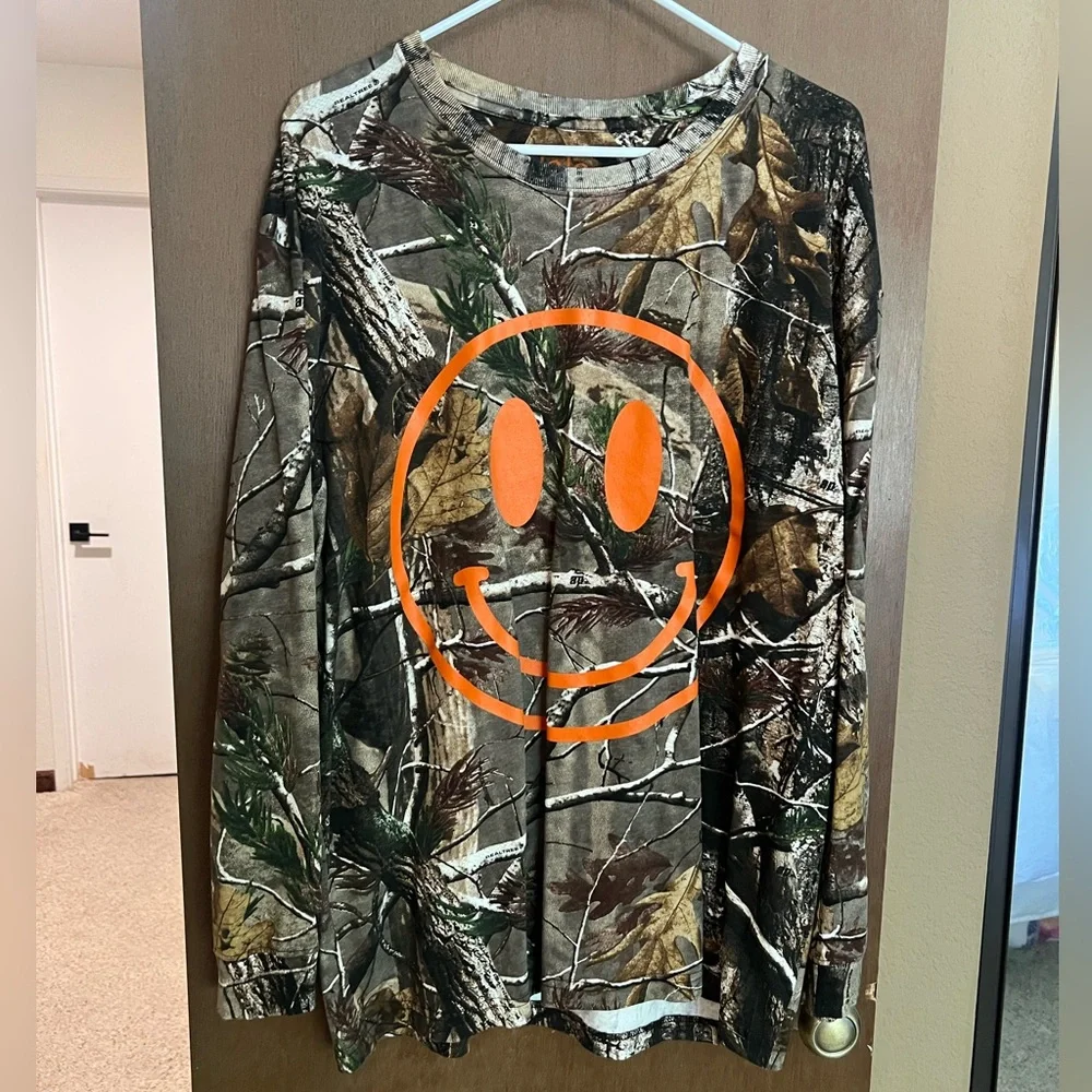 The World Needs Your Magic Oversized Long Sleeve Tee Camo - Picture 2 of 4